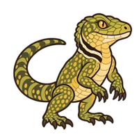 Illustration of a Collared Lizard