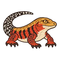 Illustration of a Fire Skink